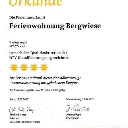 Bergwiese アパート *